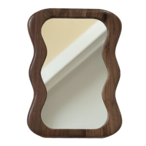 SERA — Miroir sculptural en bois massif
